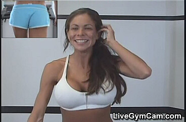 Hunter Bryce in Fit Hunter Bryce fucking in the gym with her sweat episode