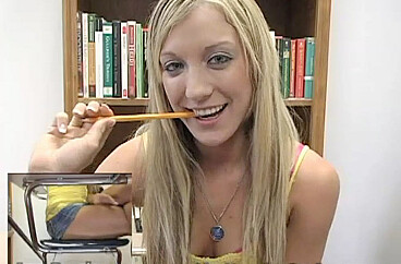 Amy Brooke in Student Amy Brooke fucking with her glasses episode