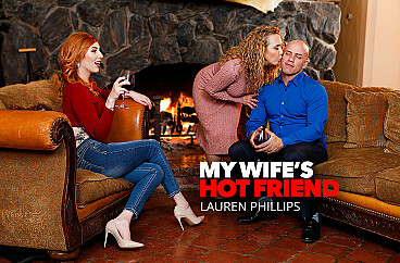 Lauren Phillips fucks friend's husband while friend sleeps with Lauren Phillips, Derrick Pierce in My Wife's Hot Friend by NaughtyAmerica
