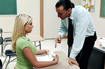 Shawna Lenee and Tony De Sergio in Shawna Lenee fucking in the classroom with her piercings episode