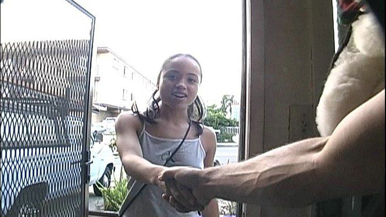 Maid Simone Fucking in the Living Room with Her Natural Tits